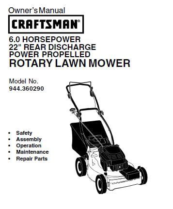 Craftsman lawn mower model 944 363501 manual. - 2001 toyota land cruiser repair manuals uzj100 series 2 volume complete set.