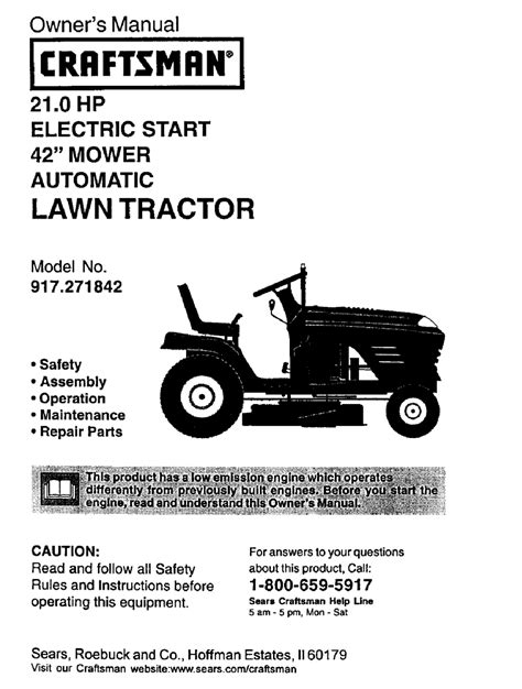 Craftsman lawn tractor model 917 manual. - Gm ls series engine the complete swap manual 1st edition.