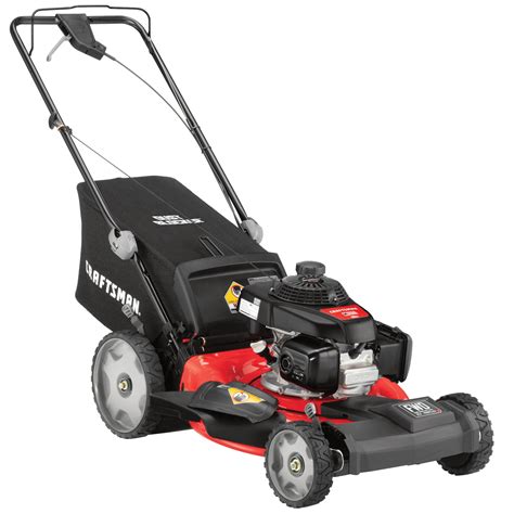 This 21-in. self-propelled mower is ideal for medium-sized yards. It has a 163cc Briggs and Stratton engine with one step starting, no priming needed. The mower's vertical storage technology can reduce your storage space by over 70%.*. Mow at your own pace using the single lever speed control.. 
