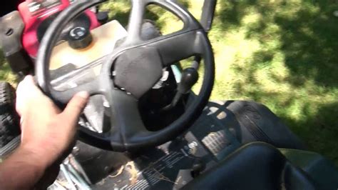 Craftsman riding mower steering wheel. 28. Secure the clutch cable in the retainer. 29. Align the deck belt on the engine pulley and the belt guides. 30. Reposition the support arms and secure them using the washers where applicable and the retaining pins. This video provides step-by-step instructions for replacing the steering shaft assembly on Craftsman riding lawn mowers. 
