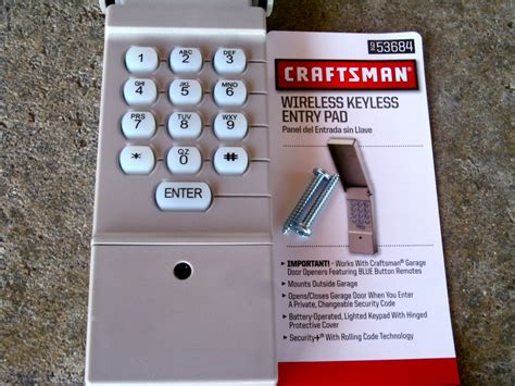 Craftsman wireless keyless entry pad manual. - 2008 fleetwood wilderness travel trailer owners manual.