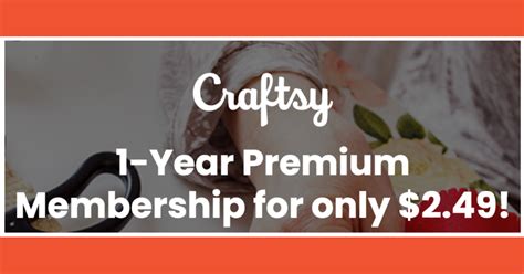  Get everything included in Premium plus exclusive Gold Membership benefits. 24/7 Access to Over 2,000 Premium Classes and Hundreds of Instructional Videos Across 20+ Categories; Extensive Library of Downloadable Patterns and Recipes; Stream and Download Classes Anywhere with the Craftsy App; Share your Membership with up to 3 friends or family ... . 