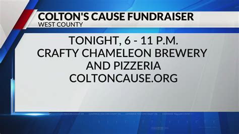 Crafty Chameleon Brewery and Pizzeria hosting 'Colton's Cause Fundraiser' tonight