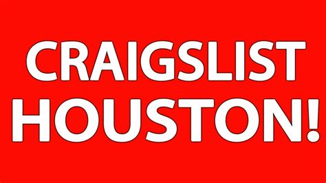 Craig craigslist houston. craigslist provides local classifieds and forums for jobs, housing, for sale, services, local community, and events 