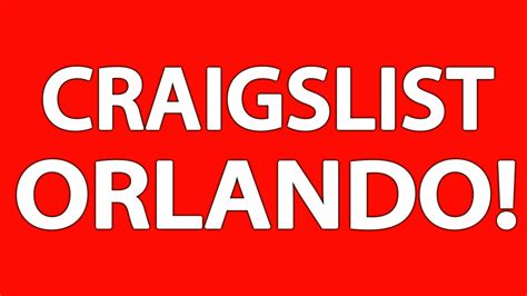Craig craigslist orlando. craigslist provides local classifieds and forums for jobs, housing, for sale, services, local community, and events 