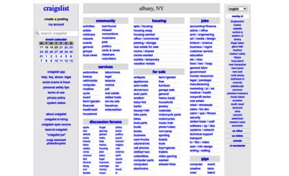 Craigslist albany jobs. craigslist provides local classifieds and forums for jobs, housing, for sale, services, local community, and events 