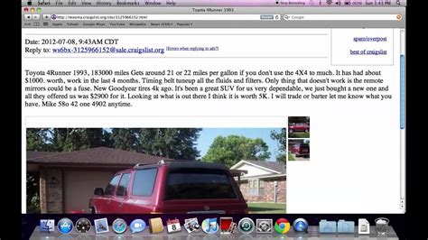 Craigslist altus ok. Craigslist is a great resource for finding reliable cars at an affordable price. With a little research and patience, you can find the perfect car for under $2000. Here are some tips to help you find the right car for your budget. 