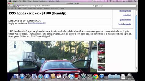 Craigslist bemidji mn cars. craigslist provides local classifieds and forums for jobs, housing, for sale, services, local community, and events 