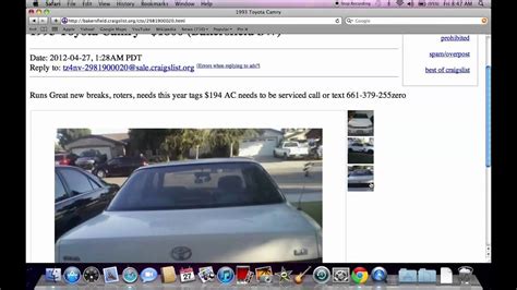 craigslist Cars & Trucks "van" for sale in Bakersfield, CA. ... Bakersfield 2017 FORD TRANSIT 250 VAN EXTENDED LENGTH HIGH ROOF W/SLIDING SIDE DOO. $0 - $1500 Down ...