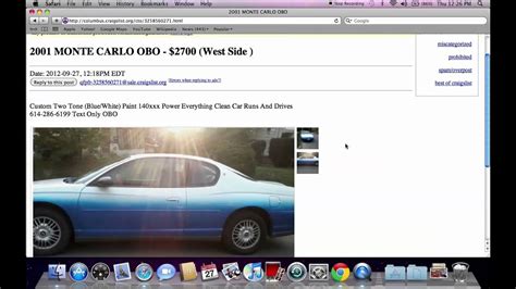 craigslist Cars & Trucks for sale in Dayton / Springfield. see also. ... 107 E MAIN ST, Fletcher, OH 45326 1968 Chevy Camaro. $25,000. Germantown 2014 Chevrolet Cruze .... 