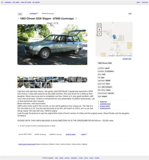 craigslist Cars & Trucks for sale in La Crosse, WI. see also. ... 515 E Wisconsin st Portage wi 53901 2014 Chevy Equinox LT 4x4 AWD. $14,990. Winona ....