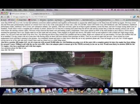 Craigslist central illinois. Craigslist is a great resource for finding used cars at a fraction of the cost of buying new. However, it’s important to be aware of the risks associated with buying a used car from an individual seller, and to take the necessary steps to e... 