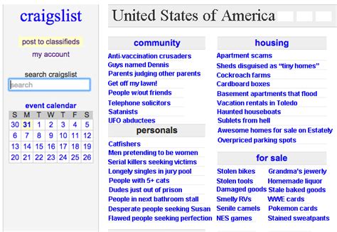 craigslist provides local classifieds and forums for jobs, housing, for sale, services, local community, and events. Craigslist city list