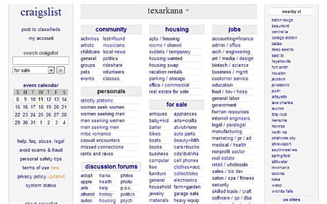 Craigslist com texarkana tx. craigslist provides local classifieds and forums for jobs, housing, for sale, services, local community, and events 
