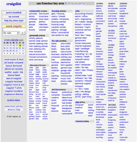 Craigslist craigslist sf. List of all international craigslist.org online classifieds sites 