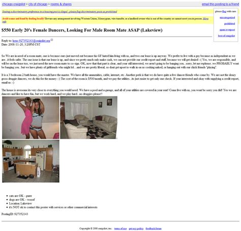 Craigslist dating classifieds. The third Craigslist-style site on this list is an advertisement-style personals page, Classified Ads. Rather than providing a photo, users give a description of what they are looking for and post ... 