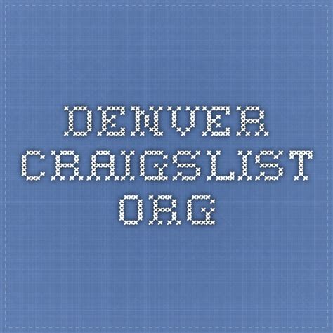 Craigslist denver colorado jobs. craigslist provides local classifieds and forums for jobs, housing, for sale, services, local community, and events 