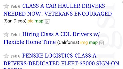 craigslist "driver" Jobs in San Antonio. see also. entry-level jobs jobs now hiring part-time jobs remote jobs ... Flatbed Truck Driver Job ($70,000-$120,000) CDL-A. $0. CLASS A COMMERCIAL DRIVER WANTED!! $0. Local San Antonio 1099 CDL A …