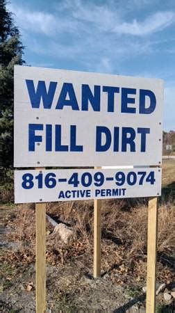 Craigslist fill dirt wanted. I need fill dirt. Material can be topsoil, etc as long as it doesn't contain rock larger than a soccer ball and is natural material (no construction materials). I can accommodate large quantities. Easy in and out of unloading area. Located two (2) miles from I-26 exit 9. 