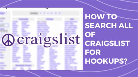 Craigslist for hookups. Things To Know About Craigslist for hookups. 