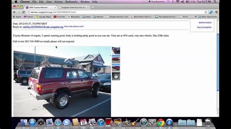 Craigslist for sale colorado. craigslist Cars & Trucks for sale in Colorado Springs. see also. SUVs for sale ... 2017 Chevrolet Colorado Diesel 4x4 4WD Chevy Truck Z71 Crew Cab. $30,397. Call ... 
