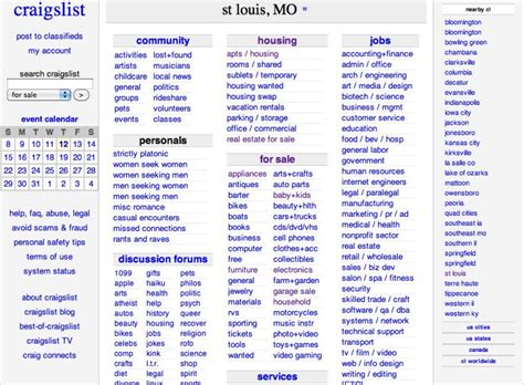 Craigslist for southeast mo. Craigslist is a great resource for finding rental properties, but it can be overwhelming to sort through all the listings. With a few simple tips, you can make your search easier a... 