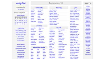 Craigslist harrisonburg free. craigslist provides local classifieds and forums for jobs, housing, for sale, services, local community, and events 
