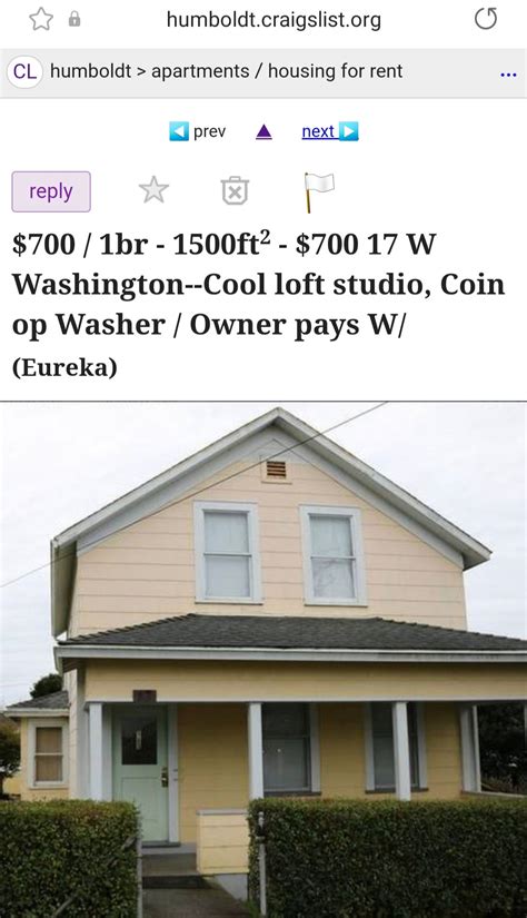 craigslist Housing in Eureka, CA. see also. ... Sunset Terrace Apartments-Close to Cal Poly Humboldt. $1,195. Arcata AS IS FIXER UPPER. $440,000. eureka .... 