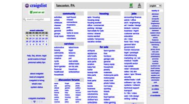 Craigslist in lancaster pennsylvania. Craigslist is a great resource for finding a room to rent, but it can also be a bit overwhelming. With so many listings and so much competition, it can be hard to know where to start. Here are some tips for navigating the Craigslist room re... 