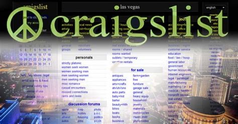 Craigslist in vegas nevada. 8 Full Time Craigslist jobs available in Las Vegas, NV on Indeed.com. Apply to Housing Manager, Leasing Professional, Leasing Consultant and more! ... Las Vegas, NV ... 