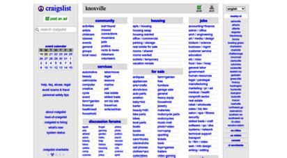 craigslist provides local classifieds and forums for jobs, housing, for sale, ... TN. craigslist. create a posting;. Craigslist knoxville tn jobs