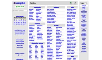 Craigslist lawton free. craigslist provides local classifieds and forums for jobs, housing, for sale, services, local community, and events 
