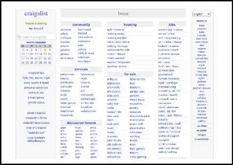 Craigslist list boise. craigslist provides local classifieds and forums for jobs, housing, for sale, services, local community, and events 