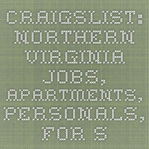 Craigslist nova jobs. craigslist provides local classifieds and forums for jobs, housing, for sale, services, local community, and events 