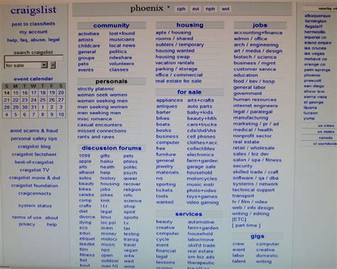 craigslist provides local classifieds and forums for jobs, housing, for sale, services, local community, and events. 