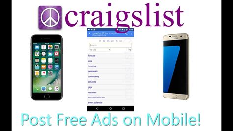 Craigslist phone. craigslist provides local classifieds and forums for jobs, housing, for sale, services, local community, and events 