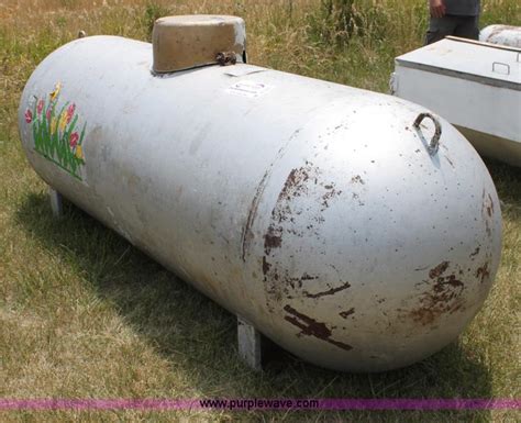 Empty propane tank for exchange in Home Depot or Lowe's. 
