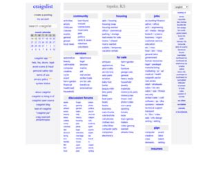 Craigslist topeka general. craigslist provides local classifieds and forums for jobs, housing, for sale, services, local community, and events 