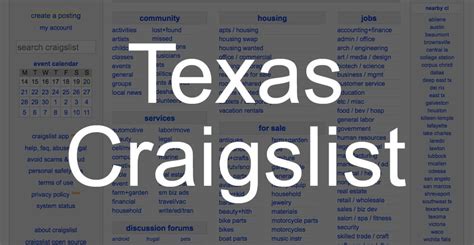 Craigslist usa texas. craigslist provides local classifieds and forums for jobs, housing, for sale, services, local community, and events 