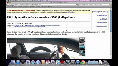 In fact, the total size of Kalispell.craigslist.org main page is 56.8 kB. This result falls beyond the top 1M of websites and identifies a large and not .... 