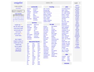 Craigslist.org iowa. craigslist provides local classifieds and forums for jobs, housing, for sale, services, local community, and events 