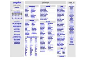 Craigslist.org pittsburgh pa. Classified ads are a great way to find deals on items you need or want, or to advertise something you’re selling. Pittsburgh, Pennsylvania is home to a variety of classified ads, so it can be difficult to know where to start. Here are some ... 
