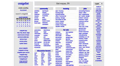 Craigslistftwayne - craigslist provides local classifieds and forums for jobs, housing, for sale, services, local community, and events