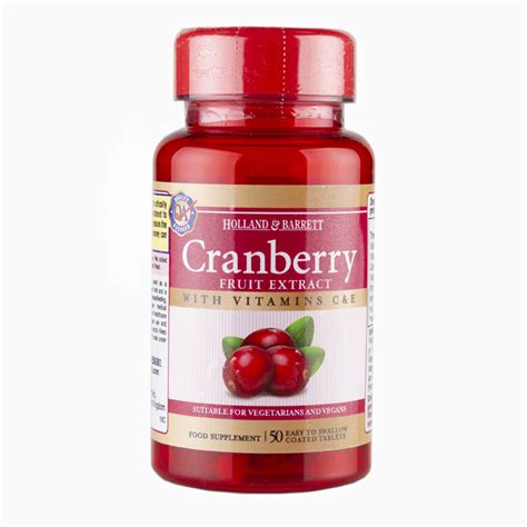 Cranberry Concentrate 50 Tablets Vegan Holland & Barrett