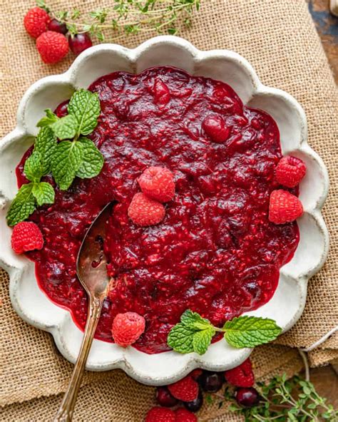 Cranberry Raspberry Sauce