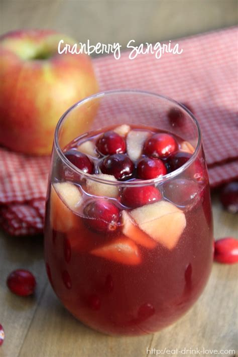 Cranberry Sangria - Eat. Drink. Love.