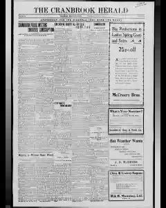 Cranbrook Herald Newspaper Archives NewspaperArchive