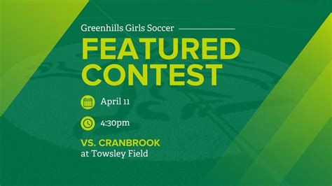 Cranbrook Kingswood vs Greenhills - High School Girls Soccer …