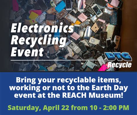 Crandall Library recycling electronics for Earth Day