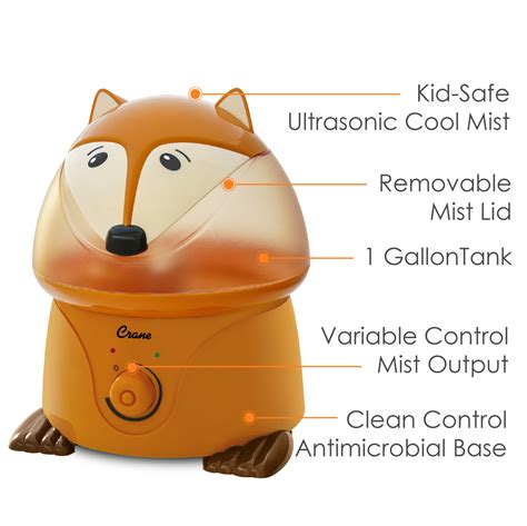 Crane Adorable Humidifier - Wyatt the Fox Crane USA